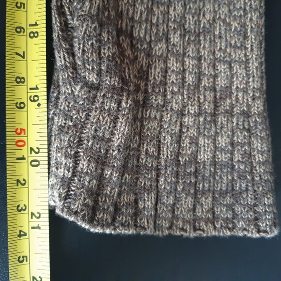 Calvin Klein Jeans SZ M 100% Cotton Taupe & Beige Ribbed 1/4 Zip Men's Sweater - Picture 15 of 16